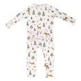 Load image into Gallery viewer, Cozy Romper with Ruffles - Pink Woodland
