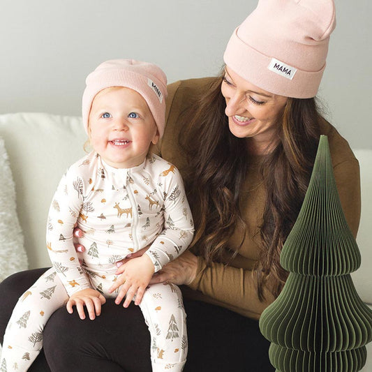 Cozy Romper - Pink Woodland