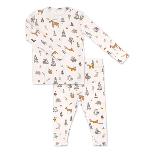 2 PC PJ Set - Pink Woodland