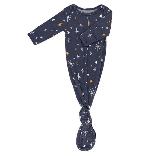 Knotted Gown - Stars 0-3mo