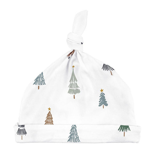 Knotted Hat - Trees 0-6mo