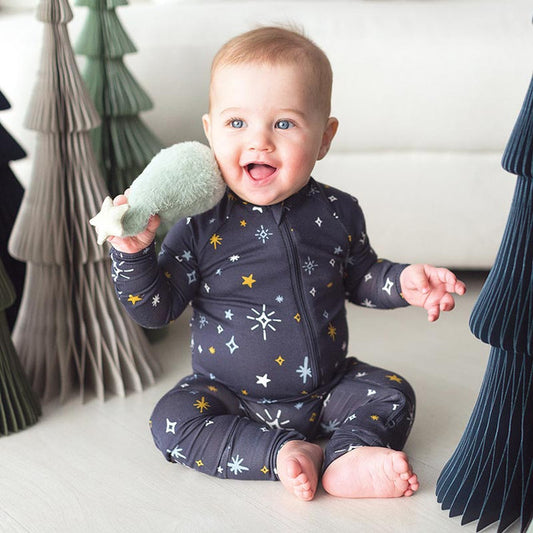 Swaddles with Plush Rattle - Trees