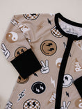 Load image into Gallery viewer, Bamboo Zip Romper | Latte Rad Vibes
