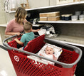 Load image into Gallery viewer, Baby Shopping Cart Hammock | Coming Up Roses Beautiful Floral Print
