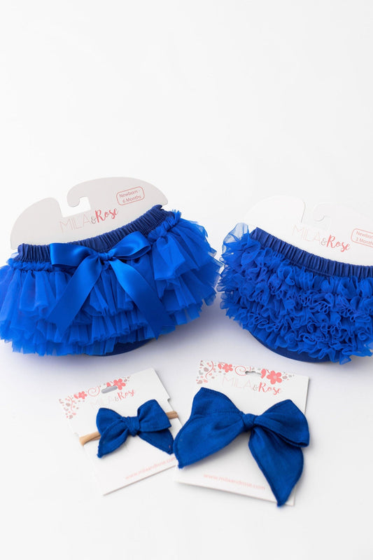 Royal Blue Ruffle Bum Bloomer
