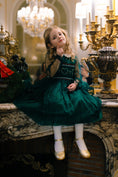 Load image into Gallery viewer, SARAH EMERALD SMOCKED DRESS
