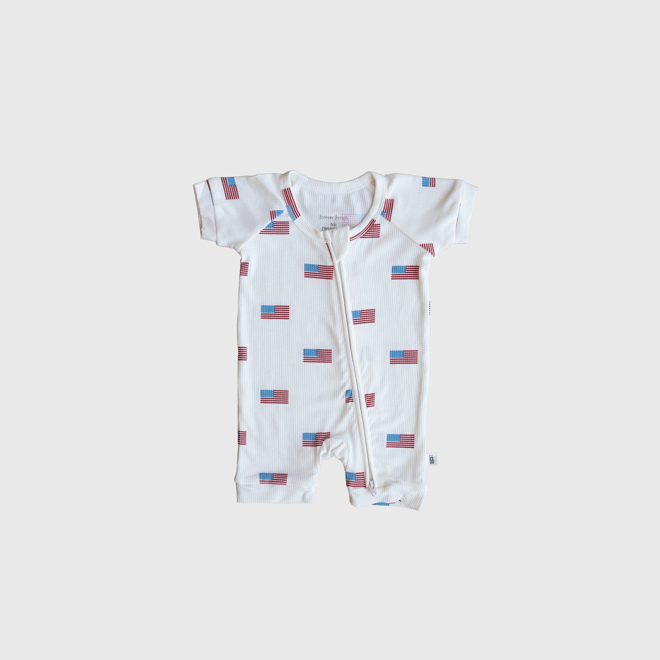 Shortie Bamboo Zip | Americana Ribbed