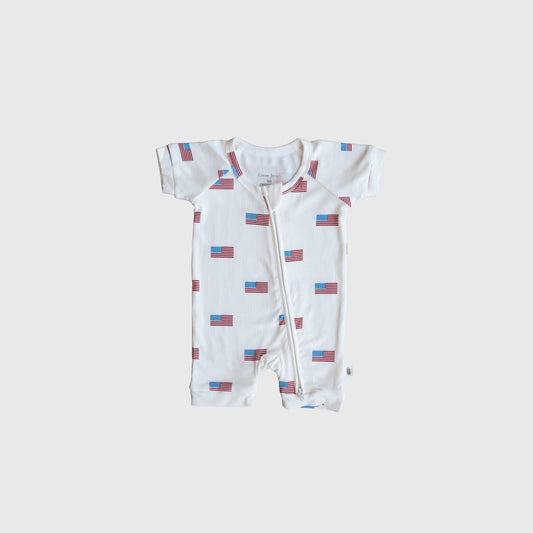 Shortie Bamboo Zip | Americana Ribbed