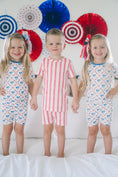 Load image into Gallery viewer, Red White & Bows 2pc Bamboo Pajamas
