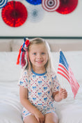 Load image into Gallery viewer, Red White & Bows 2pc Bamboo Pajamas
