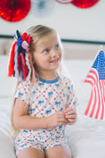 Load image into Gallery viewer, Red White & Bows 2pc Bamboo Pajamas
