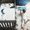 Load image into Gallery viewer, The Moon's Birthday Standard Size Crib Sheet
