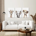 Load image into Gallery viewer, Cute Set of 3 Watercolor Jungle Animal Wall Art
