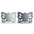 Load image into Gallery viewer, FRIGG Butterfly Anatomical Silicone Pacifier 2-Pack (0-6 Months)
