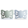 Load image into Gallery viewer, FRIGG Butterfly Anatomical Silicone Pacifier 2-Pack (0-6 Months)
