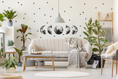 Load image into Gallery viewer, "I Love You to the Moon and Back" - Full Moon and Stars - Fabric Nursery Wall Art Decals
