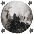 Load image into Gallery viewer, "I Love You to the Moon and Back" - Full Moon and Stars - Fabric Nursery Wall Art Decals
