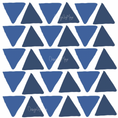 Load image into Gallery viewer, Abstract Equilateral Triangles - Fabric Nursery Wall Art Decals
