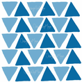 Load image into Gallery viewer, Abstract Equilateral Triangles - Fabric Nursery Wall Art Decals

