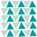 Load image into Gallery viewer, Abstract Equilateral Triangles - Fabric Nursery Wall Art Decals
