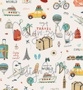 Load image into Gallery viewer, "Around The World" - Nursery Wall Decor Wallpapers
