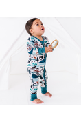 Load image into Gallery viewer, Bamboo One Piece Zip Pajama - Into the Wild
