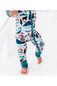 Load image into Gallery viewer, Bamboo One Piece Zip Pajama - Into the Wild

