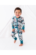 Load image into Gallery viewer, Bamboo One Piece Zip Pajama - Into the Wild
