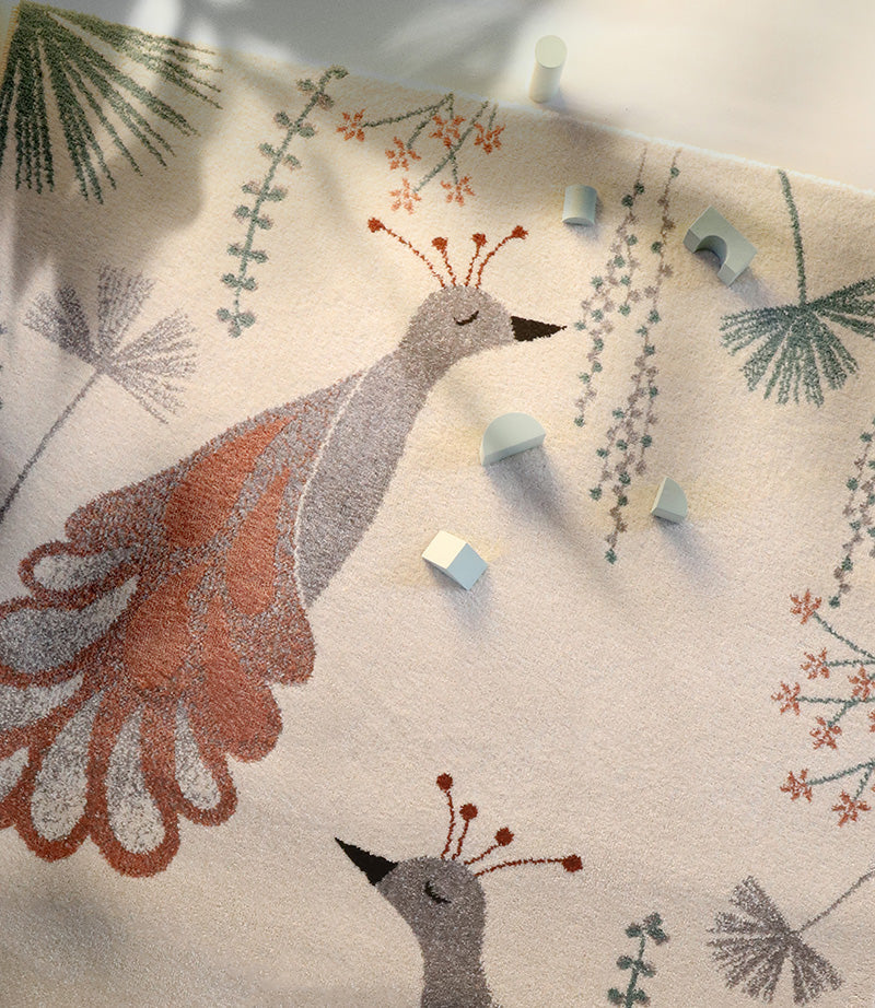 SENKA birds children's rug