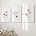 Load image into Gallery viewer, Floral Minimalist Art Posters. 3 Piece Wall Decor
