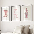 Load image into Gallery viewer, Cowgirl Boots Preppy Modern Wall Art Poster Set
