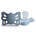 Load image into Gallery viewer, FRIGG Butterfly Anatomical Silicone Pacifier 2-Pack (0-6 Months)
