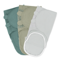 Load image into Gallery viewer, Easy Swaddle Blankets with Zipper in Stone, Sage, Azul
