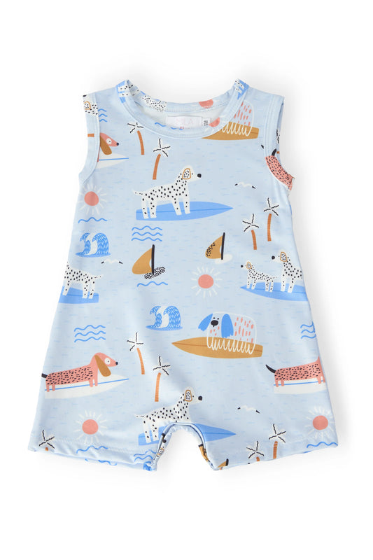 SURFS PUP SHORTY ONE-PIECE
