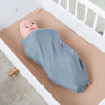 Load image into Gallery viewer, Muslin Swaddle Blanket in Pacific Blue & Fern, 2 Pack
