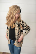 Load image into Gallery viewer, Leopard Button Sweater
