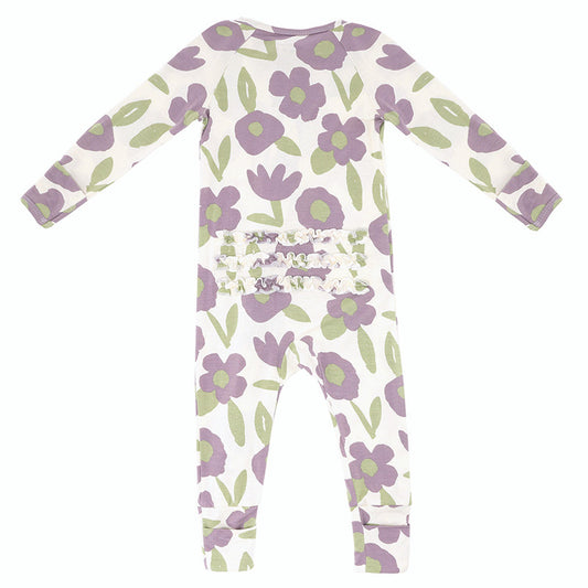 Cozy Romper - Purple Floral