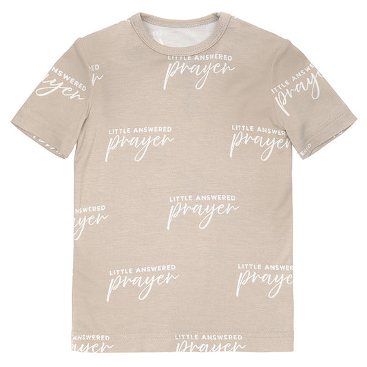 Two-Piece Short Sleeve + Shorts PJ Set - Little Answered Prayer