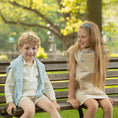 Load image into Gallery viewer, Isabel Dress in King's Way Khaki Corduroy
