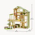 Load image into Gallery viewer, Tiny Land® Sweetwood Edge Dollhouse - Green & Pink

