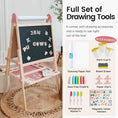 Load image into Gallery viewer, Tiny Land® Pink Magnitales Easel & Paper Roll Set
