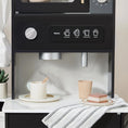Load image into Gallery viewer, Tiny Land® Iconic Wooden Play Kitchen – Black Pretend Cooking Set for Kids
