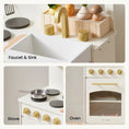 Load image into Gallery viewer, Tiny Land® Wooden Play Kitchen for Toddlers - Honey Kitchenette Pretend Cooking Set
