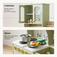 Load image into Gallery viewer, Tiny Land® Wooden Play Kitchen with Storage for Creative Toddlers
