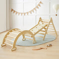 Load image into Gallery viewer, Tiny Land® Pikler Triangle 7-in-1 Montessori Climbing Set
