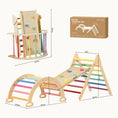Load image into Gallery viewer, Tiny Land® Pikler Triangle 7-in-1 Montessori Climbing Set
