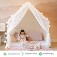 Load image into Gallery viewer, Tiny Land® Kids Tent – Large Cozy Tent with Star Lights
