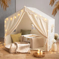 Load image into Gallery viewer, Tiny Land® Kids Tent – Large Cozy Tent with Star Lights
