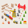 Load image into Gallery viewer, Tiny Land® Wooden Train Set for Children
