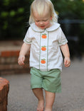 Load image into Gallery viewer, Thanksgiving & Halloween Pumpkin Applique Boy's Set
